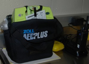 This bag holds the anesthetics responsible for sedating animals. The procedure for getting an animal sedated and onto the truck must be timely and efficient not only to reduce stress for the animal of concern but also for the other animals in the surrounding areas are not overwhelmed or alarmed.